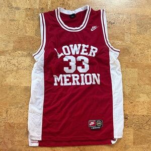 Nike Crimson and White Kobe Bryant Lower Merion Jersey